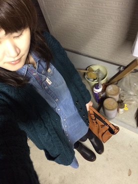 「アイテム（シャツワンピース）」を使った、yoppie221さん（レディース・158cm・20代）の秋コーディネート
