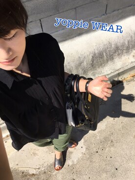 「MINIMUM（ミニマム）のアイテム（バッグ）」を使った、yoppie221さん（レディース・158cm）の秋コーディネート