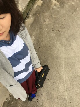「MINIMUM（ミニマム）のアイテム（バッグ）」を使った、yoppie221さん（レディース・158cm）の秋コーディネート