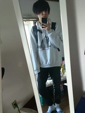 「フード」｜RE;さん（メンズ・170cm）の秋コーディネート