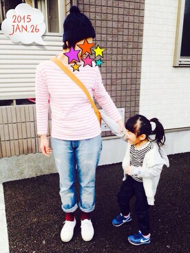 「SUPERGA（スペルガ）のアイテム（シューズ）」を使った、thackrayさん（レディース・166cm）の冬コーディネート