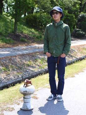 「SHIPS JET BLUE（シップスジェットブルー）のアイテム（スニーカー）」を使った、shuhhhさん（メンズ・176cm）の春コーディネート