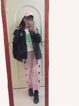 「A.D.G（エーディージー）のアイテム」を使った、Hinaさん（レディース・157cm）の秋コーディネート