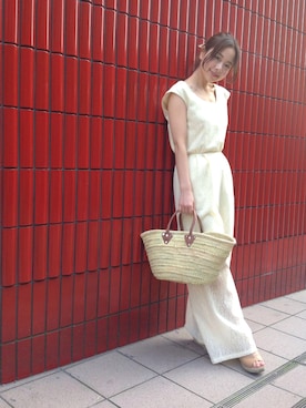 「Chico（チコ）のアイテム（サロペット/オーバーオール）」を使った、kanakoさん（レディース・157cm）の春コーディネート