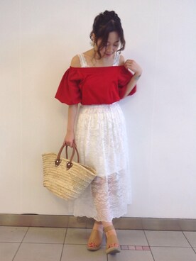 kanakoさん（レディース・157cm）の夏コーディネート