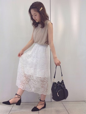 kanakoさん（レディース・157cm）の夏コーディネート