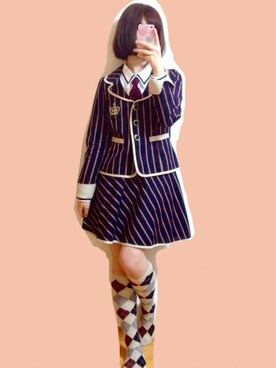 「F i.n.t（フィント）のアイテム（テーラードジャケット）」を使った、なかさん（レディース・154cm）の春コーディネート