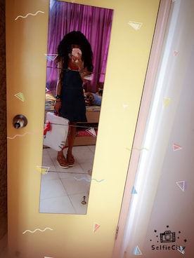 「アイテム（ジャージ、レッド系）」を使った、Y🐻N🎸さん（レディース・153cm）の夏コーディネート