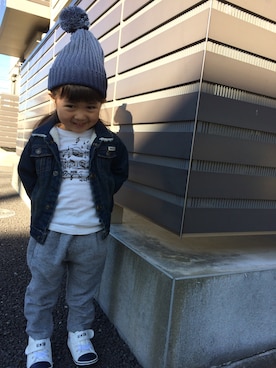 airinmamaさん（キッズ・90cm）の冬コーディネート