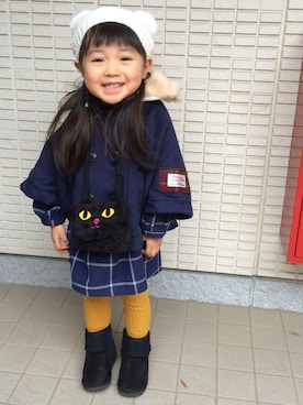airinmamaさん（キッズ・90cm）の冬コーディネート