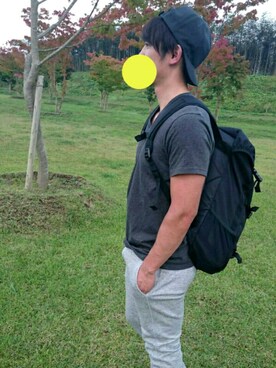 「しまむら（シマムラ）のアイテム（バッグ）」を使った、こーさん（メンズ・174cm）の秋コーディネート