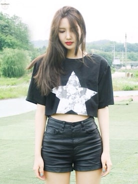 「별」｜노프라블럼さん（レディース・173cm）の夏コーディネート