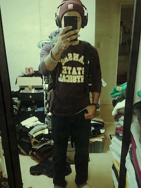 「POINTER（ポインター ）のアイテム（ニットキャップ/ビーニー）」を使った、Katsさん（メンズ・170cm）の秋コーディネート