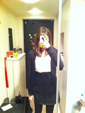 「nanette lepore（ナネットレポー）のアイテム（スカート）」を使った、うーちーさん（レディース・165cm）の冬コーディネート