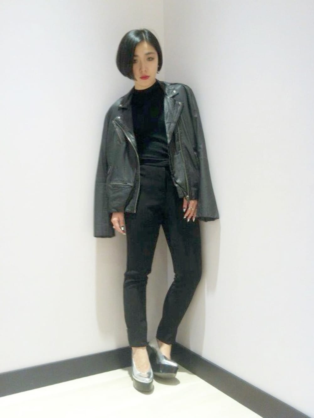 鈴木琴美｜TOPSHOPのライダースジャケットを使ったコーディネート - WEAR
