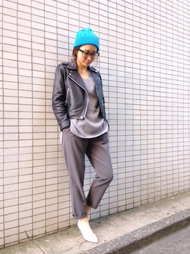 Tomomi Watanabeさん（レディース・150cm）の冬コーディネート