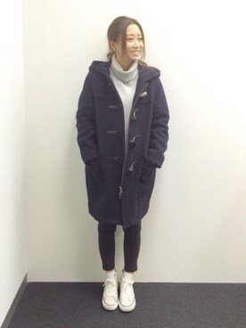 「STUDIOUS（ステュディオス）のアイテム（その他）」を使った、Tomomi Watanabeさん（レディース・150cm）の冬コーディネート