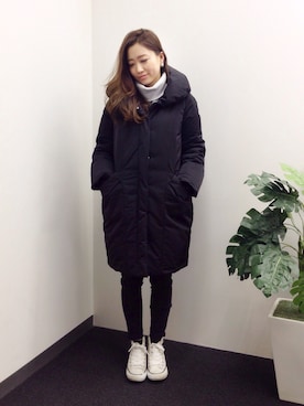 「STUDIOUS（ステュディオス）のアイテム（その他）」を使った、Tomomi Watanabeさん（レディース・150cm）の冬コーディネート