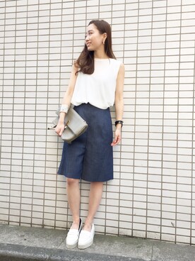 Tomomi Watanabeさん(レディース・150cm)の春コーディネート