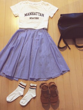 しさん(レディース・156cm)の夏コーディネート