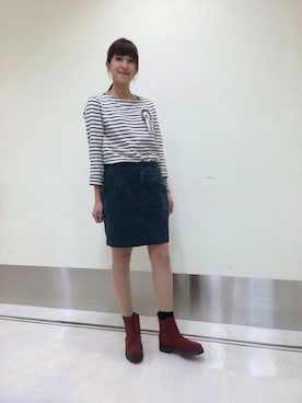 「コクーンスカート」｜ORientalTRafficルミネ横浜さん（メンズ・159cm）の秋コーディネート