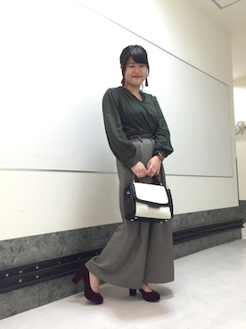 「チャンキーヒール」｜ORientalTRafficルミネ横浜さん（レディース・166cm）の冬コーディネート