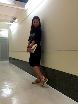 「ウェッジソール」｜ORientalTRafficルミネ横浜さん（レディース・166cm）の夏コーディネート