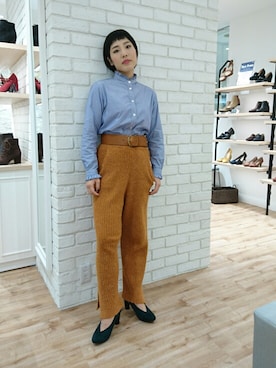 「カラーパンプス」｜ORientalTRafficルミネ横浜さん（レディース・160cm）の冬コーディネート