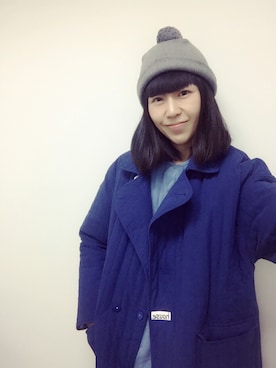 「asos（エイソス）のアイテム（ダウンジャケット/コート）」を使った、weiさん（レディース・168cm）の冬コーディネート