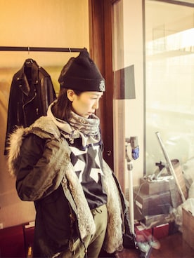 「LouisVuitton」｜「アイテム（ブルゾン）」を使った、weiさん（レディース・168cm）の冬コーディネート