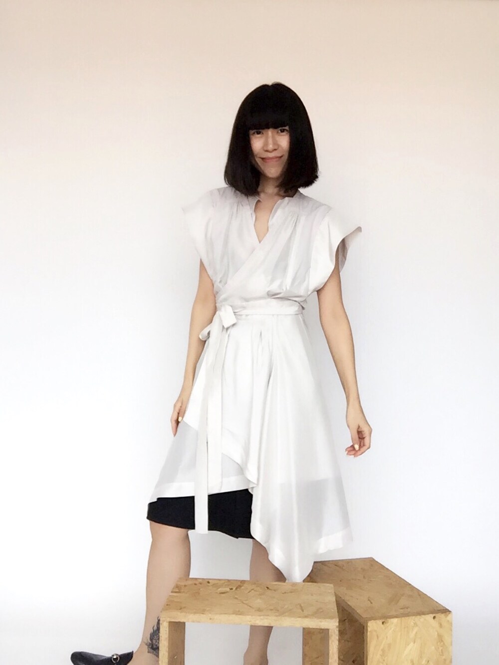 「ISABEL MARANT」｜「ISABEL MARANTのアイテム（ワンピース、ホワイト系）」を使った、weiさん（レディース・168cm）の夏コーディネートの1枚目の写真