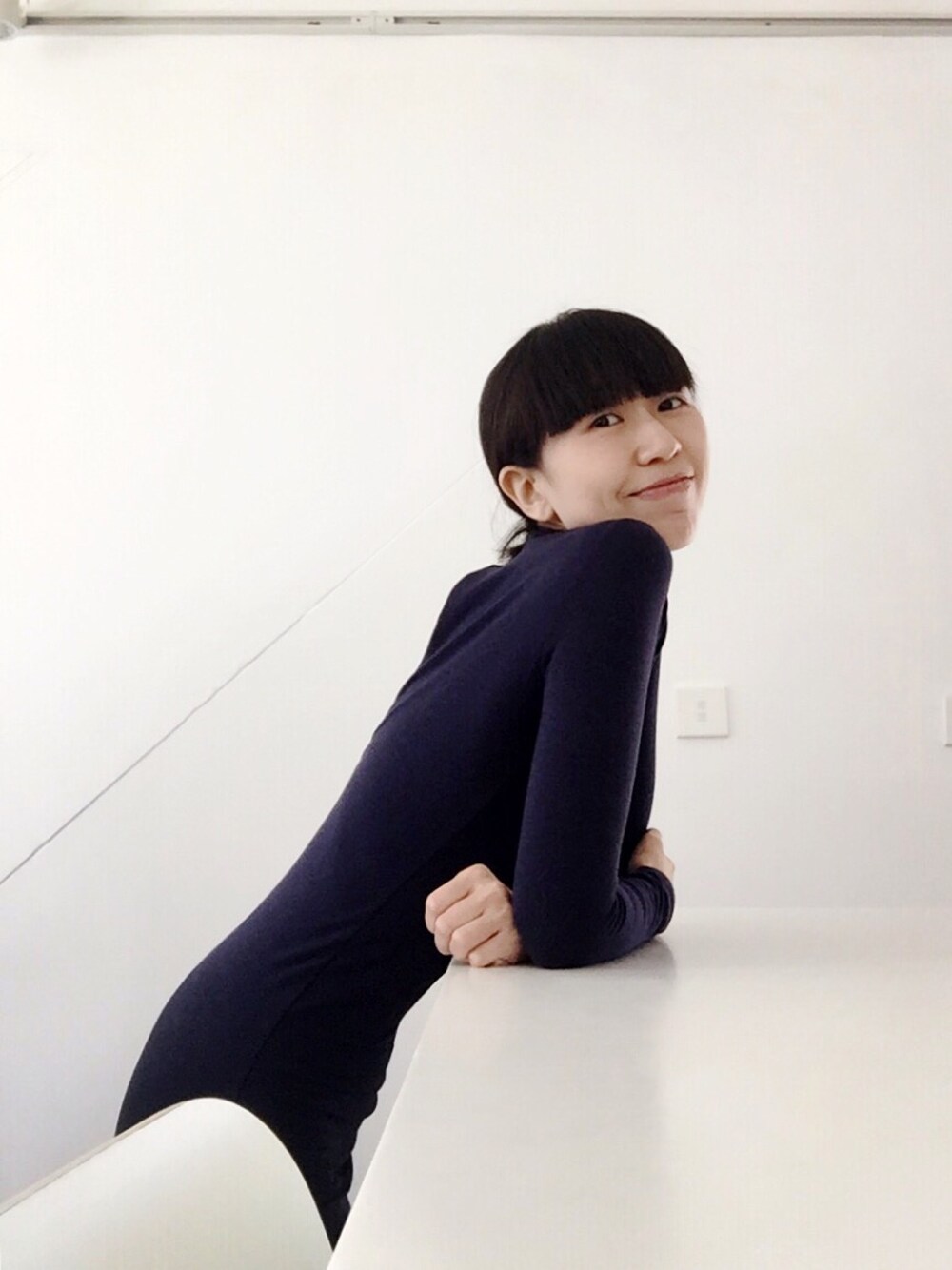 「American Apparel、summer、dress」｜「American Apparelのアイテム（ワンピース、ブルー系）」を使った、weiさん（レディース・168cm）の夏コーディネートの1枚目の写真