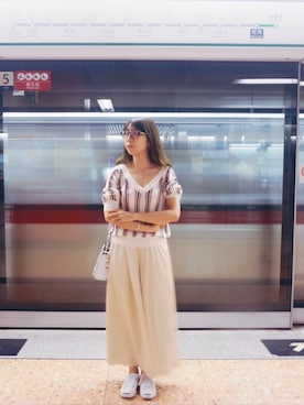 Suu酱springさん（レディース・158cm）の春コーディネート