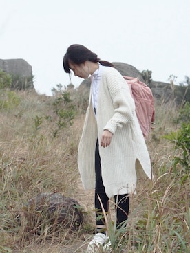 「MONKI（モンキ）のアイテム（イヤリング）」を使った、☁️HL☁️さん（レディース・153cm）の冬コーディネート