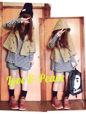 「PEACH JOHN（ピーチジョン）のアイテム（ワンピース/ドレス）」を使った、☆kiraky☆さん（レディース・156cm）の秋コーディネート