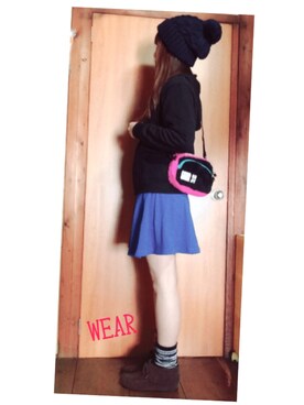 「ボーダーソックス」｜「アイテム（ブーツ）」を使った、☆kiraky☆さん（レディース・156cm）の秋コーディネート