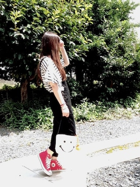 「ニコちゃん」｜「アイテム（その他）」を使った、☆kiraky☆さん（レディース・156cm）の夏コーディネート