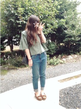 「フレアスリーブ」｜☆kiraky☆さん（レディース・156cm）の秋コーディネート