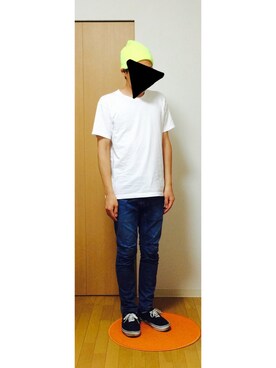 「OLD NAVY（オールドネイビー）のアイテム（帽子）」を使った、スーさん（メンズ・172cm）の夏コーディネート