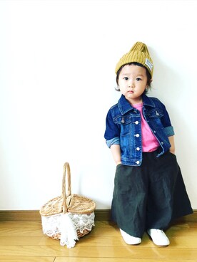 *𝙰𝙽𝚂_𝙼𝙴*さん（キッズ・80cm）の春コーディネート
