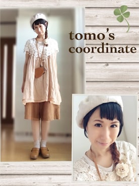 「ウィッグ」｜「アイテム（チュニック）」を使った、tomotomoさん（レディース・168cm）の夏コーディネート