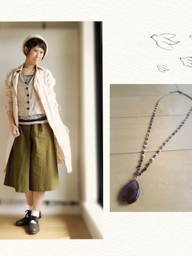 「pas de calais（パドカレ）のアイテム（ジャケット/アウター）」を使った、tomotomoさん（レディース・168cm）の春コーディネート