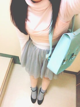 「WC（ダブル シー）のアイテム（バックパック/リュック）」を使った、ぽふぽふさん（レディース・151cm）の冬コーディネート