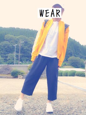 「CONVERSE（コンバース）のconverse（コンバース） ALL STAR OX（オールスターOX）（スニーカー）」を使った、eriさん（レディース・149cm）の秋コーディネート