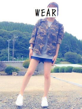 「CONVERSE（コンバース）のconverse（コンバース） ALL STAR OX（オールスターOX）（スニーカー）」を使った、eriさん（レディース・149cm）の秋コーディネート