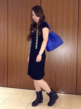 「アイテム（アナログ腕時計）」を使った、Voyage Osaka Takashimayaさん（レディース・164cm）の春コーディネート