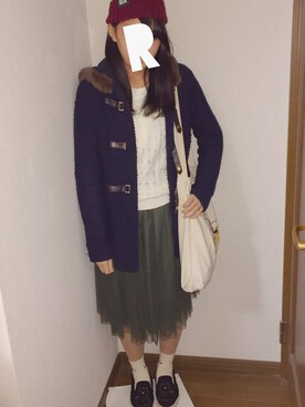 「skirt」｜「アイテム（帽子）」を使った、ranさん（レディース・163cm）の冬コーディネート