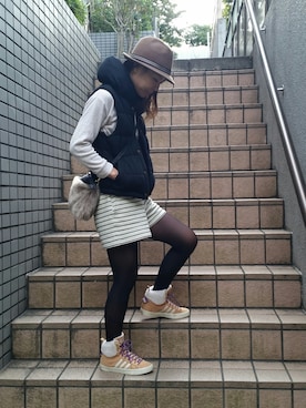 「NOTIFY（ノティファイ）のアイテム」を使った、mikku☆さん（レディース・162cm）の秋コーディネート