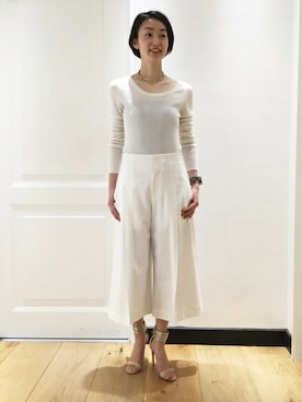 「アイテム（チョーカー）」を使った、Deuxieme Classe /二子玉川店スタッフさん（レディース・165cm）の春コーディネート