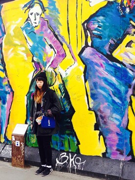 「Journal Standard TRISECT（トライセクト）のアイテム（ブルゾン）」を使った、李雨霈さん（レディース・163cm）の秋コーディネート